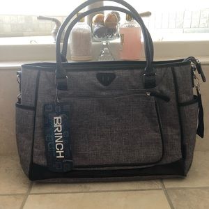Diaper bag with satchel straps unisex